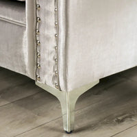 Ensemble Salon 2 Pièces Vynn Transitionnel en Chenille à Accoudoirs Inclinés par Furniture of America