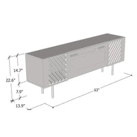 Meuble TV cheminée électrique Laser WH-EF 63