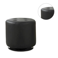 Pouf rond en similicuir
