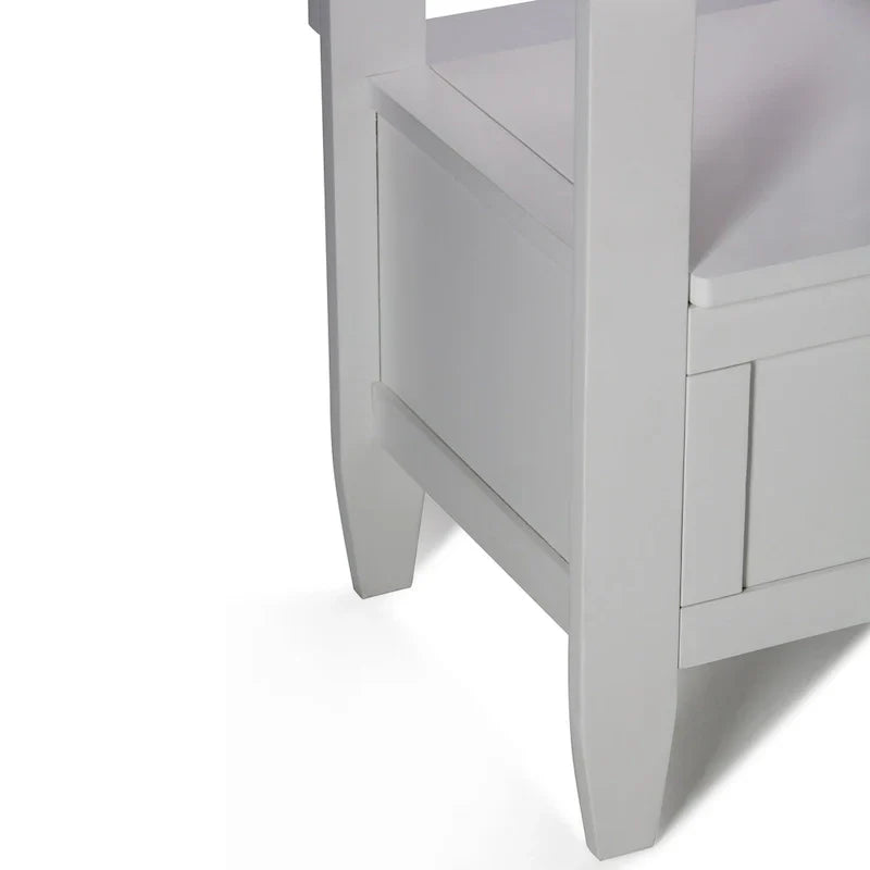 WYNDENHALL Riverside Banc de rangement contemporain en bois massif pour entrée de 122 cm de large - 51 cm de large