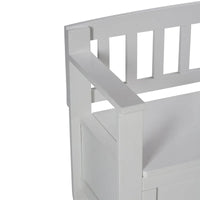 WYNDENHALL Riverside Banc de rangement contemporain en bois massif pour entrée de 122 cm de large - 51 cm de large