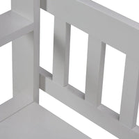 WYNDENHALL Riverside Banc de rangement contemporain en bois massif pour entrée de 122 cm de large - 51 cm de large