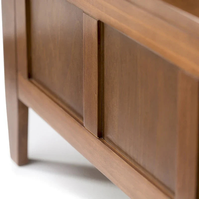 WYNDENHALL Riverside Banc de rangement contemporain en bois massif pour entrée de 122 cm de large - 51 cm de large