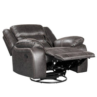 Roundhill Furniture Elkton - Fauteuil inclinable manuel, châtaignier foncé