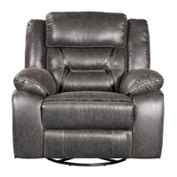 Roundhill Furniture Elkton - Fauteuil inclinable manuel, châtaignier foncé