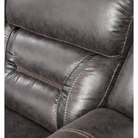 Roundhill Furniture Elkton - Fauteuil inclinable manuel, châtaignier foncé