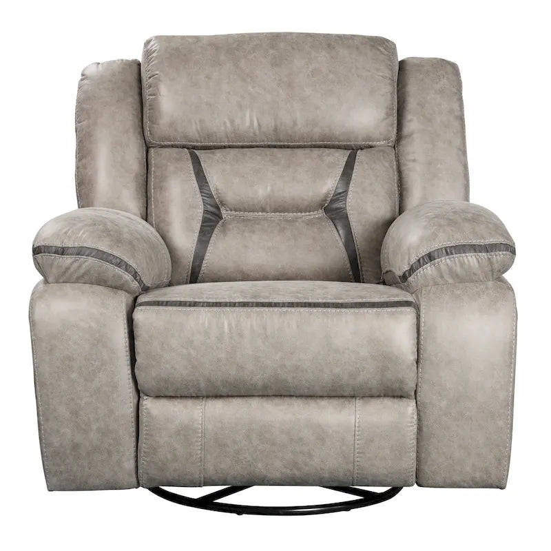 Roundhill Furniture Elkton - Fauteuil inclinable manuel, châtaignier foncé