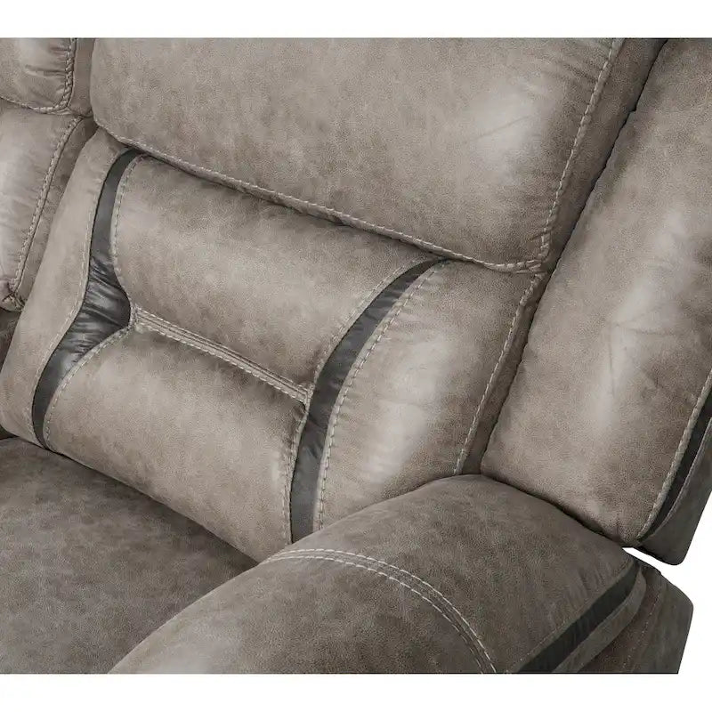 Roundhill Furniture Elkton - Fauteuil inclinable manuel, châtaignier foncé