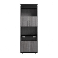 Armoire de rangement haute Orion 30 po de large avec portes et bureau rabattable par Bestar