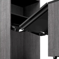 Armoire de rangement haute Orion 30 po de large avec portes et bureau rabattable par Bestar