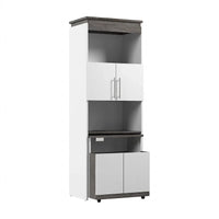 Armoire de rangement haute Orion 30 po de large avec portes et bureau rabattable par Bestar