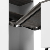 Armoire de rangement haute Orion 30 po de large avec portes et bureau rabattable par Bestar