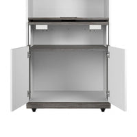 Armoire de rangement haute Orion 30 po de large avec portes et bureau rabattable par Bestar