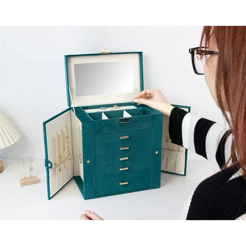 Boîte à bijoux pour femme - 6.8P x 10.6L x 11.4H
