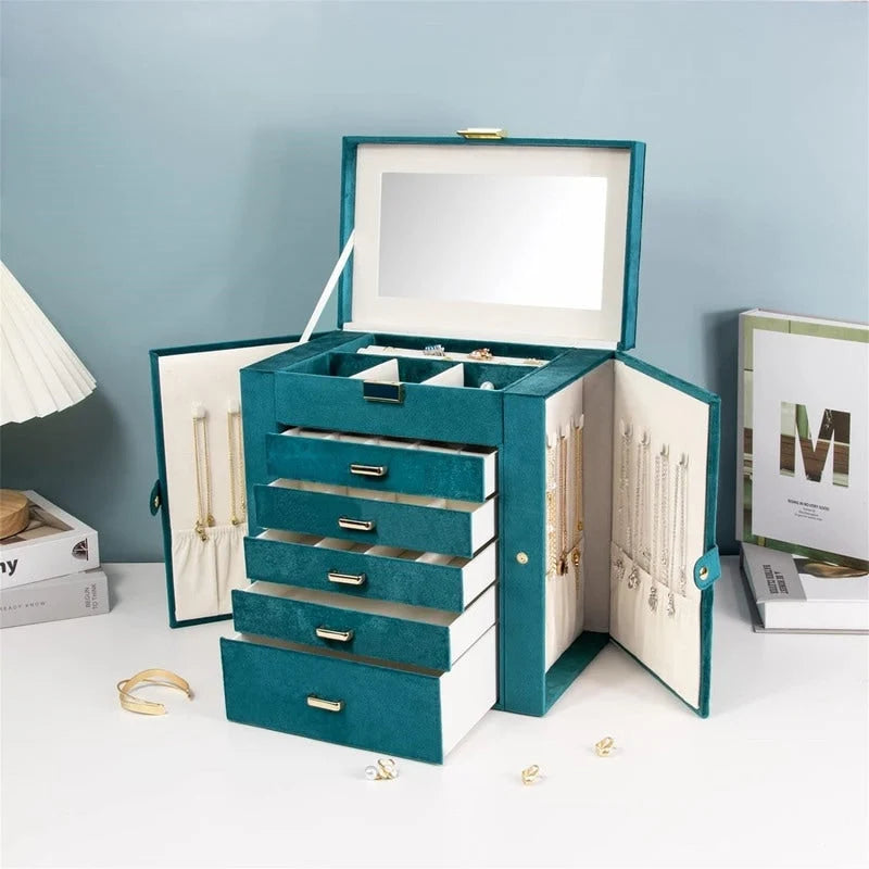 Boîte à bijoux pour femme - 6.8P x 10.6L x 11.4H