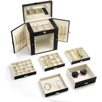 Boîte à bijoux pour femme - 6.8P x 10.6L x 11.4H