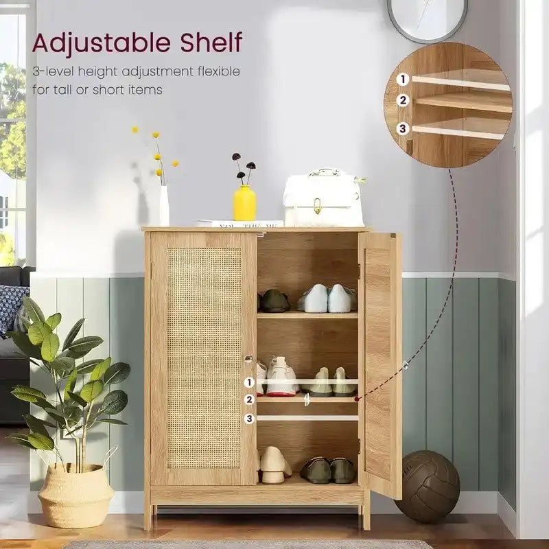 Meuble de salle de bain, meuble de rangement avec 2 portes et 2 étagères - 11,7 P x 23,4 L x 31,2 H
