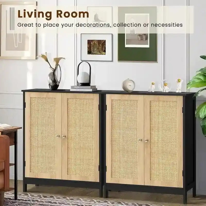 Meuble de salle de bain, meuble de rangement avec 2 portes et 2 étagères - 11,7 P x 23,4 L x 31,2 H
