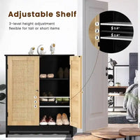 Meuble de salle de bain, meuble de rangement avec 2 portes et 2 étagères - 11,7 P x 23,4 L x 31,2 H