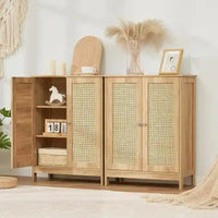 Meuble de salle de bain, meuble de rangement avec 2 portes et 2 étagères - 11,7 P x 23,4 L x 31,2 H