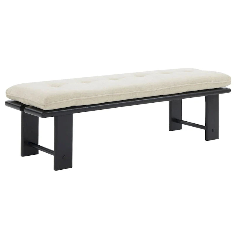 Banc coussin moderne Rasema SAFAVIEH Couture - 154,4 cm L x 48 cm P x 46 cm H - 61Lx19Px18H
