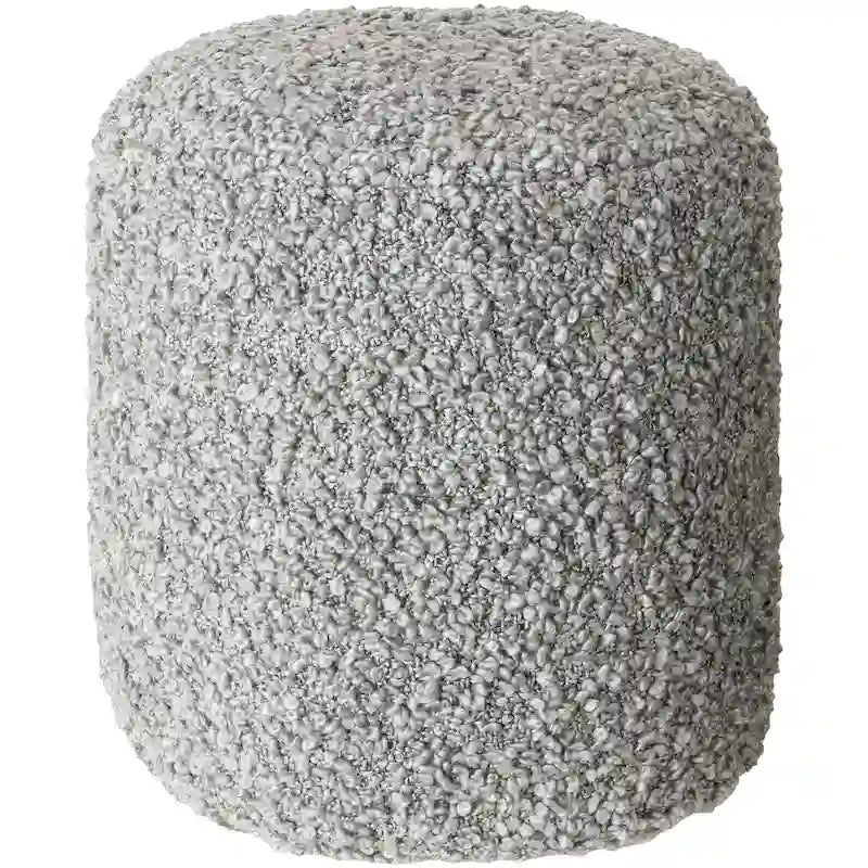 Pouf Mohave Shaggy Boucle 46 cm en polyester