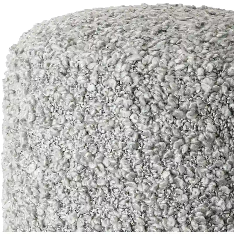 Pouf Mohave Shaggy Boucle 46 cm en polyester