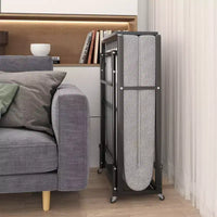 Lit pliant avec matelas, lits d'appoint portables avec 4 roulettes, matelas en mousse 4" et structure métallique, lit pliable peu encombrant pour chambre d'amis