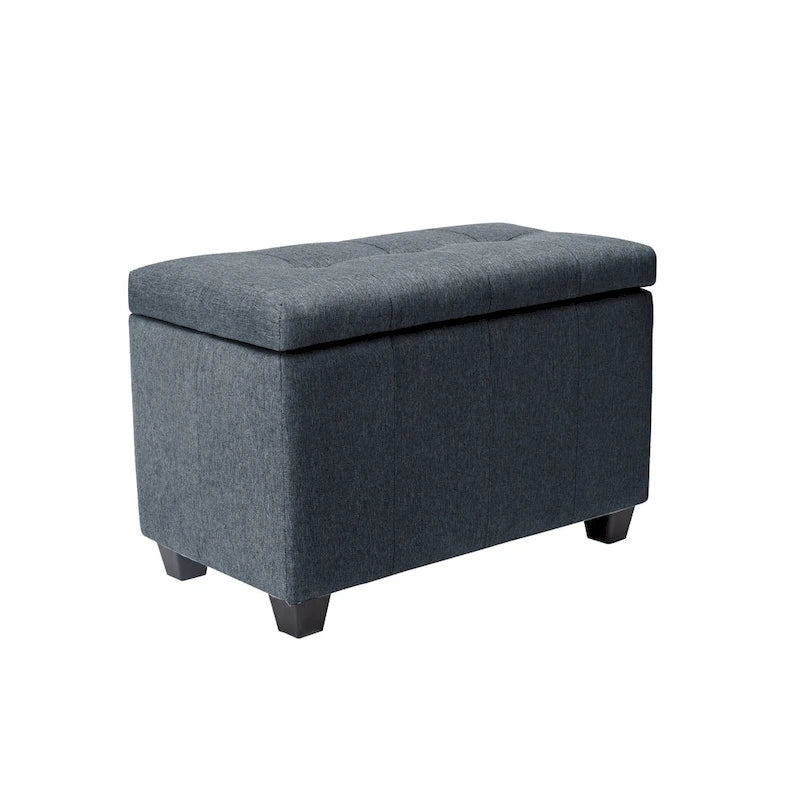 Banc de rangement Porthos Home Vivi en tissu à couvercle basculant