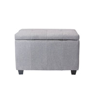 Banc de rangement Porthos Home Vivi en tissu à couvercle basculant