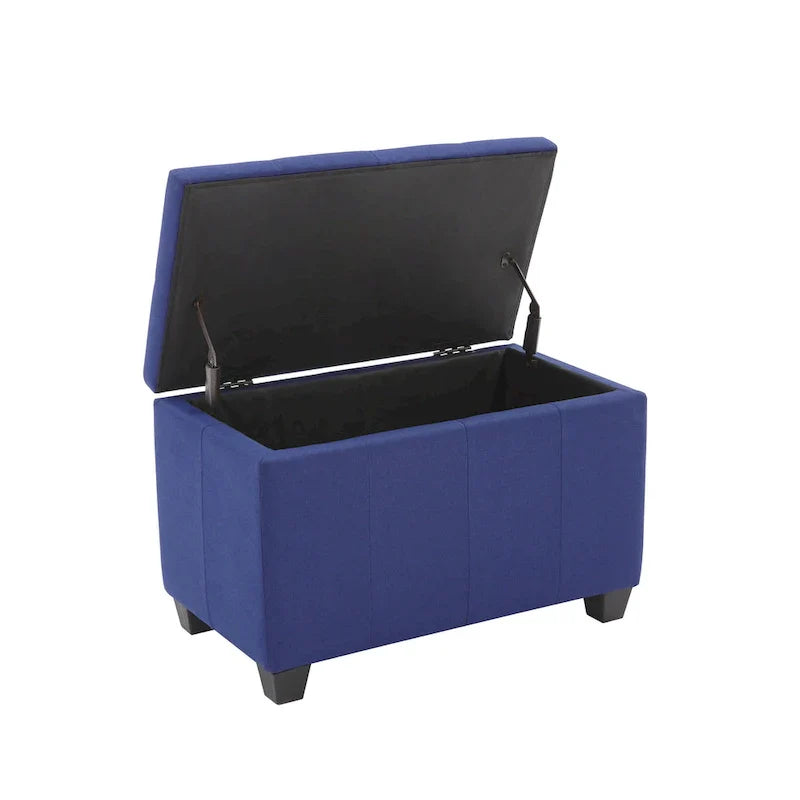 Banc de rangement Porthos Home Vivi en tissu à couvercle basculant