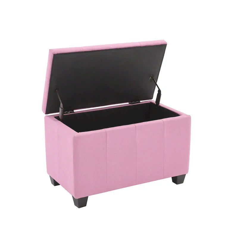 Banc de rangement Porthos Home Vivi en tissu à couvercle basculant
