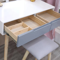 Ensemble de coiffeuse moderne avec miroir à luminosité réglable