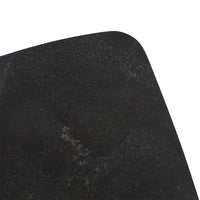 Table basse rectangulaire Faura 18 x 43.5 en marbre noir italien avec pieds en noyer