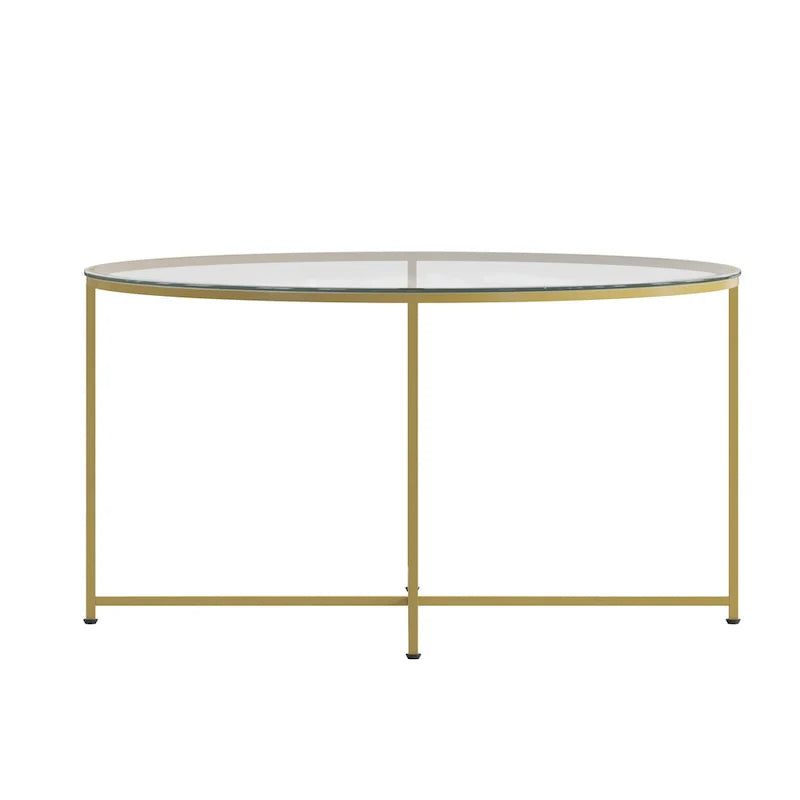 Tables gigognes Sonoma chêne clair avec piètement cantilever en métal