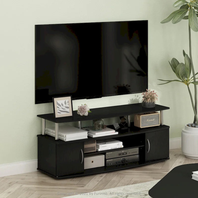 Grand meuble multimédia Furinno JAYA pour TV jusqu'à 55 pouces
