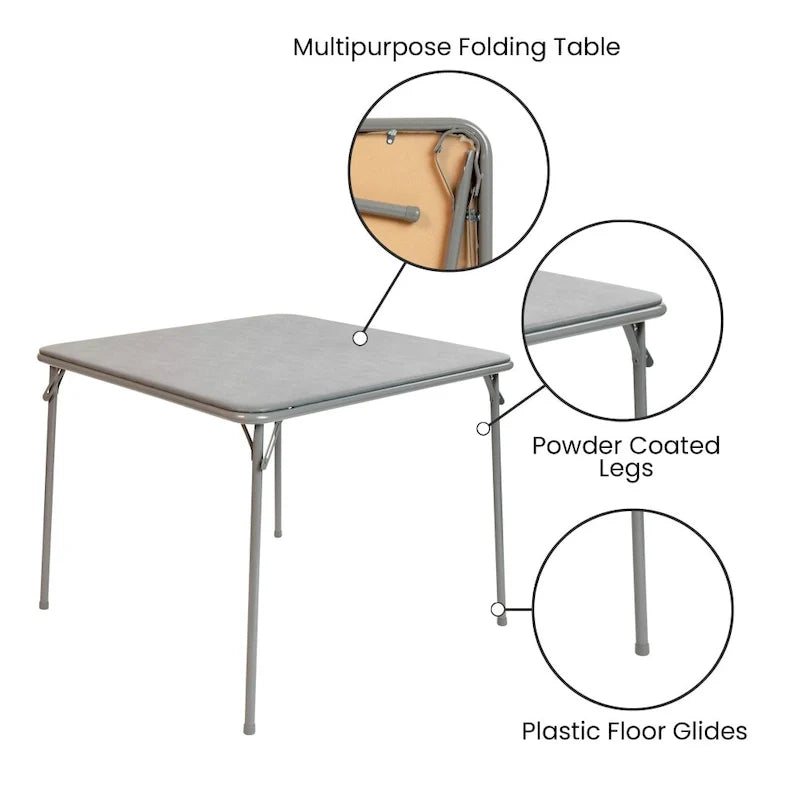 Table de jeu de cartes pliante en vinyle