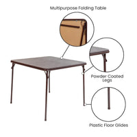 Table de jeu de cartes pliante en vinyle