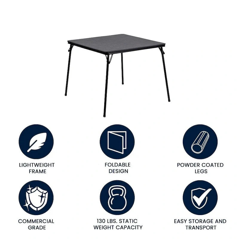 Table de jeu de cartes pliante en vinyle