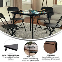 Table de jeu de cartes pliante en vinyle
