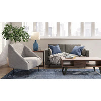 Table basse rectangulaire moderne en bois massif et métal WYNDENHALL Mitchell de 48 pouces de large - 48 L x 22 P x 18 H