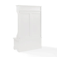 Meuble d'entrée Campbell en bois blanc classique