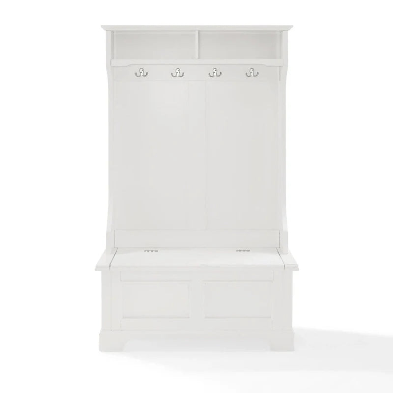 Meuble d'entrée Campbell en bois blanc classique