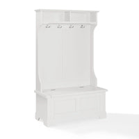 Meuble d'entrée Campbell en bois blanc classique