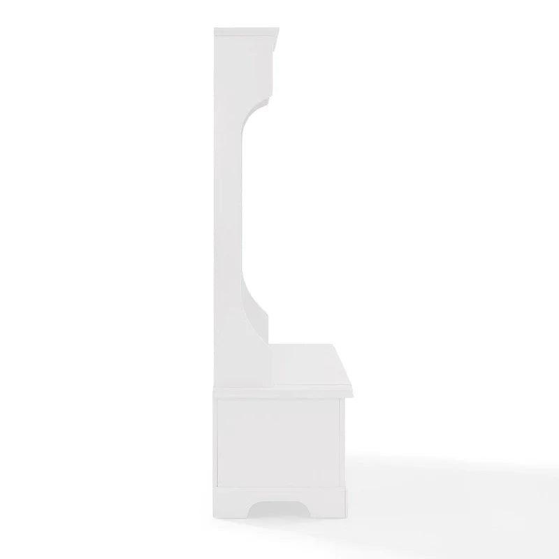 Meuble d'entrée Campbell en bois blanc classique