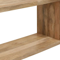 Console buffet Keli 52 pouces en bois de manguier, cube ouvert, 1 étagère