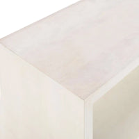 Console buffet Keli 52 pouces en bois de manguier, cube ouvert, 1 étagère
