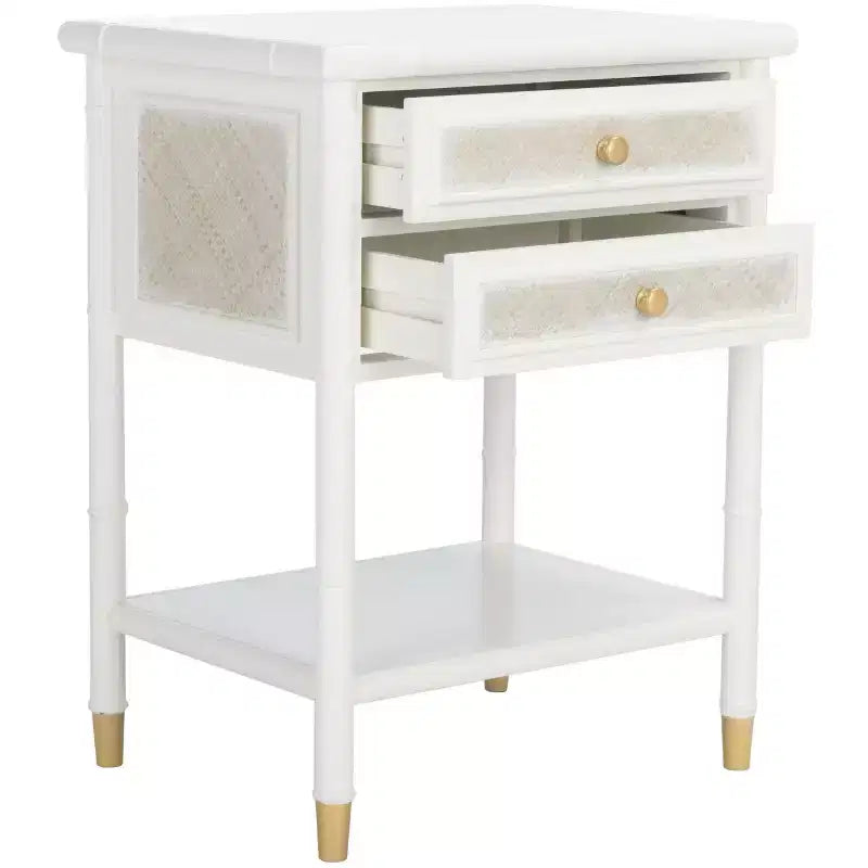Table d'appoint Ahab 2 tiroirs 1 étagère - ACC6606 - Safavieh