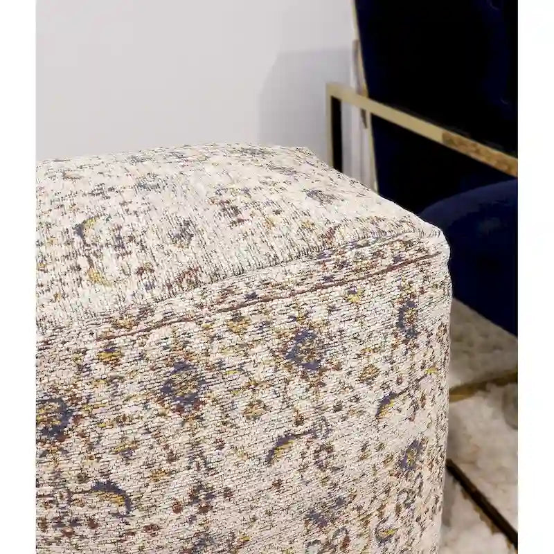 Pasargad Home Grandcanyon pouf premium en coton, taupe
