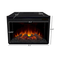 Cheminée électrique Ashton 93 Grand Media blanche de Real Flame